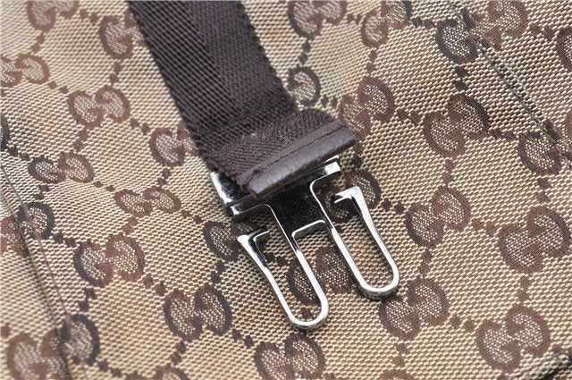 Authentic GUCCI Shoulder Cross Body Bag GG Canvas Leather 131211 Brown 0983G