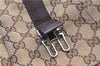 Authentic GUCCI Shoulder Cross Body Bag GG Canvas Leather 131211 Brown 0983G