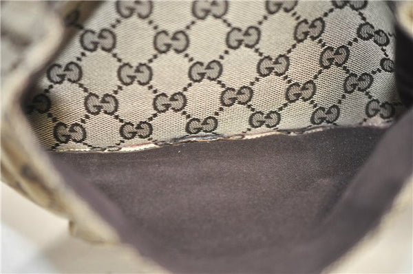 Authentic GUCCI Shoulder Cross Body Bag GG Canvas Leather 131211 Brown 0983G