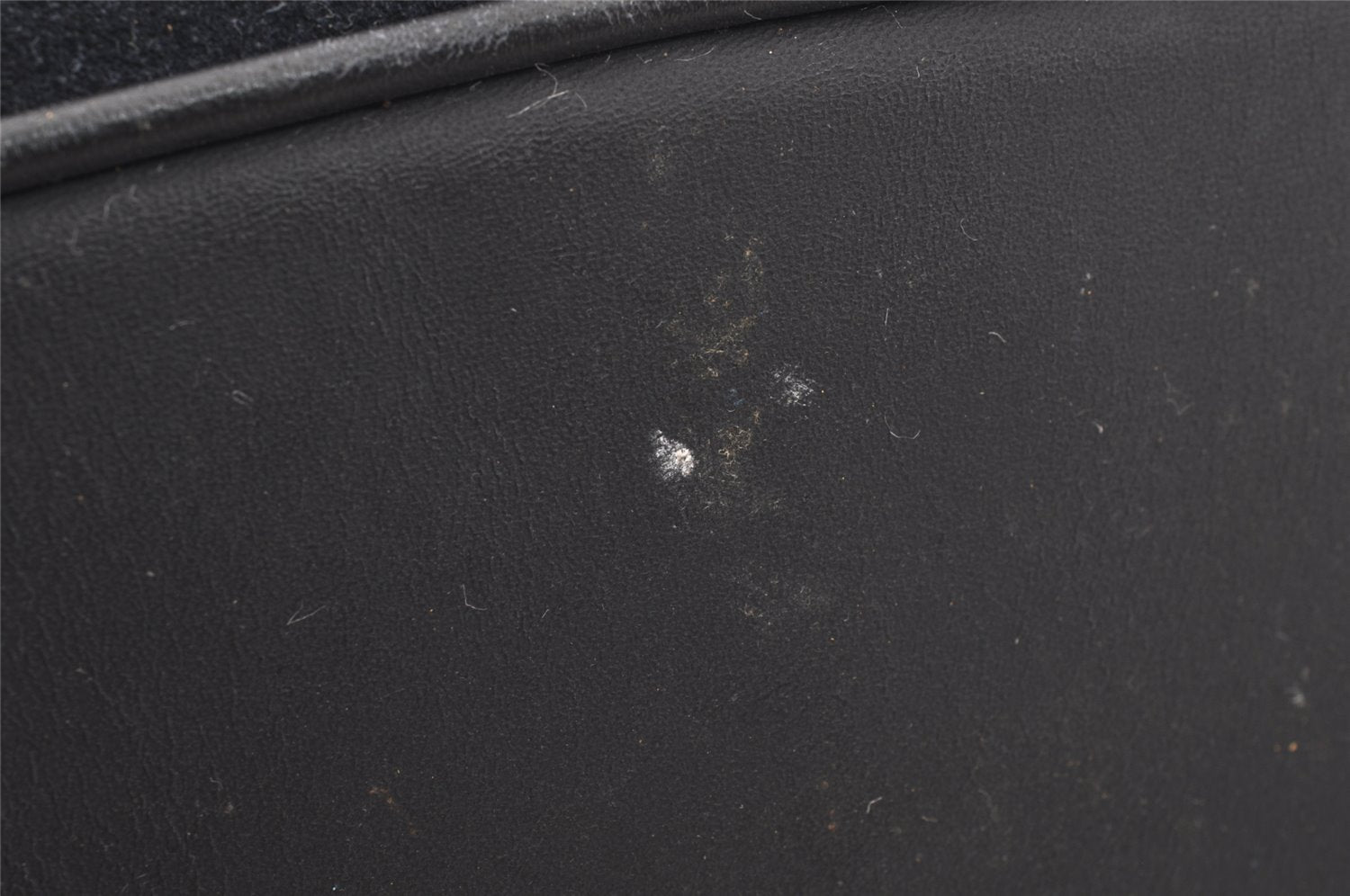 Authentic GUCCI Bamboo Shoulder Hand Bag Purse Suede Leather Navy Blue 0983I