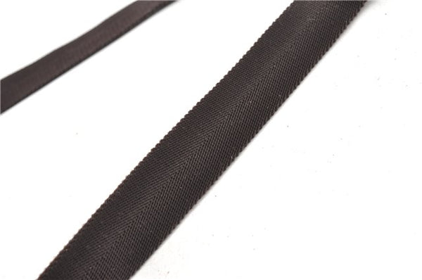 Authentic GUCCI Vintage Shoulder Cross Body Bag Purse GG PVC Leather Brown 0984G