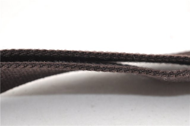 Authentic GUCCI Vintage Shoulder Cross Body Bag Purse GG PVC Leather Brown 0984G