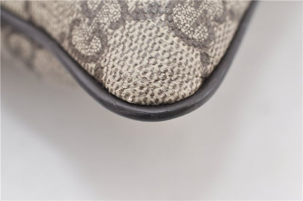 Authentic GUCCI Vintage Shoulder Cross Body Bag Purse GG PVC Leather Brown 0984G