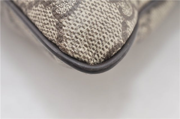 Authentic GUCCI Vintage Shoulder Cross Body Bag Purse GG PVC Leather Brown 0984G