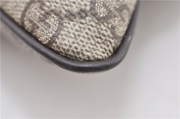 Authentic GUCCI Vintage Shoulder Cross Body Bag Purse GG PVC Leather Brown 0984G