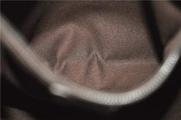 Authentic GUCCI Vintage Shoulder Cross Body Bag Purse GG PVC Leather Brown 0984G