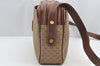 Authentic GUCCI Micro GG PVC Leather Shoulder Cross Body Bag Purse Brown 0984I