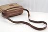 Authentic GUCCI Micro GG PVC Leather Shoulder Cross Body Bag Purse Brown 0984I