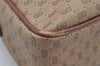 Authentic GUCCI Micro GG PVC Leather Shoulder Cross Body Bag Purse Brown 0984I