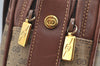 Authentic GUCCI Micro GG PVC Leather Shoulder Cross Body Bag Purse Brown 0984I