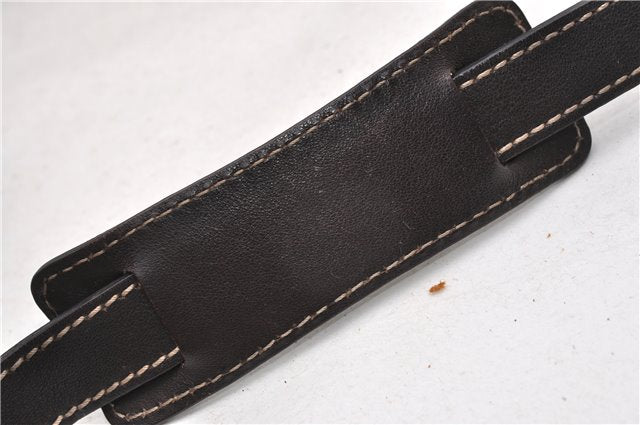 Authentic GUCCI Abbey Shoulder Cross Bag GG Canvas Leather 203257 Brown 0986G