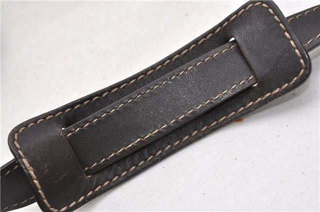 Authentic GUCCI Abbey Shoulder Cross Bag GG Canvas Leather 203257 Brown 0986G