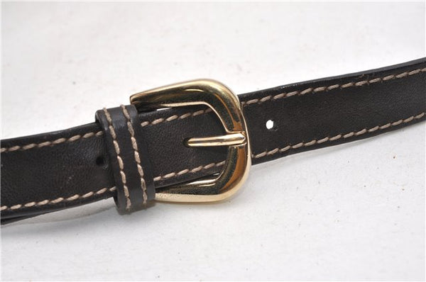 Authentic GUCCI Abbey Shoulder Cross Bag GG Canvas Leather 203257 Brown 0986G