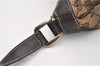 Authentic GUCCI Abbey Shoulder Cross Bag GG Canvas Leather 203257 Brown 0986G