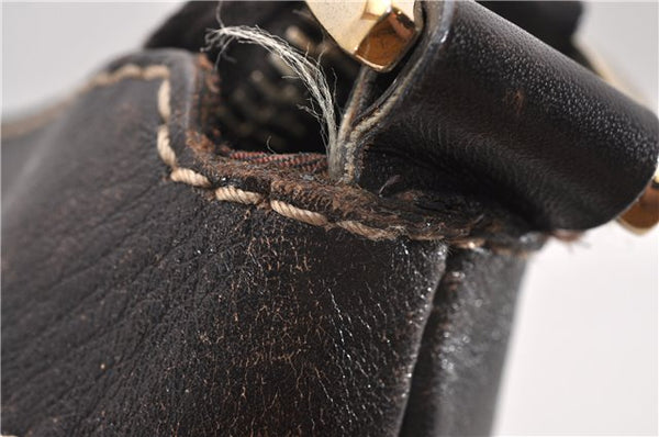 Authentic GUCCI Abbey Shoulder Cross Bag GG Canvas Leather 203257 Brown 0986G