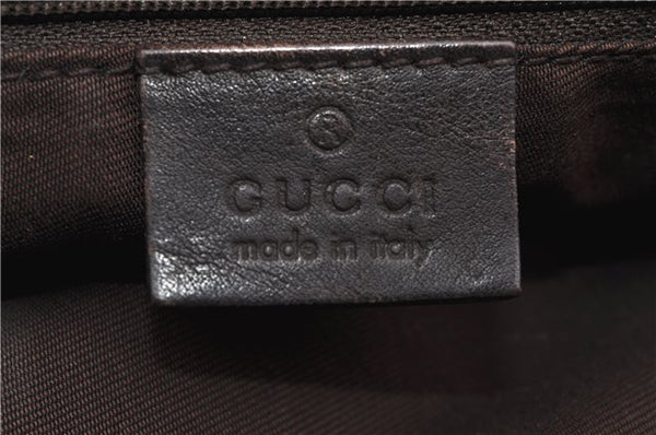 Authentic GUCCI Abbey Shoulder Cross Bag GG Canvas Leather 203257 Brown 0986G