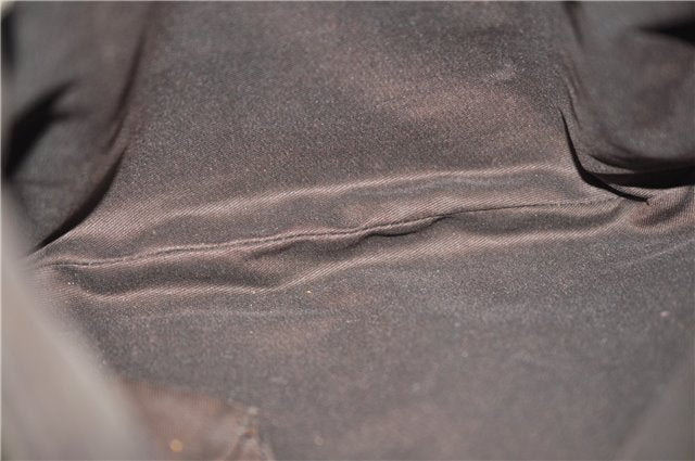 Authentic GUCCI Abbey Shoulder Cross Bag GG Canvas Leather 203257 Brown 0986G