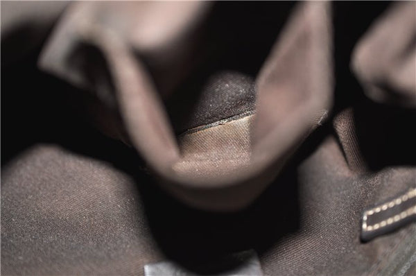 Authentic GUCCI Abbey Shoulder Cross Bag GG Canvas Leather 203257 Brown 0986G