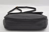 Authentic Burberrys Vintage Leather Shoulder Cross Body Bag Purse Black 0986I