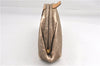 Authentic GUCCI Micro GG PVC Leather Clutch Hand Bag Purse Brown Junk 0987G