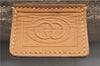 Authentic GUCCI Micro GG PVC Leather Clutch Hand Bag Purse Brown Junk 0987G