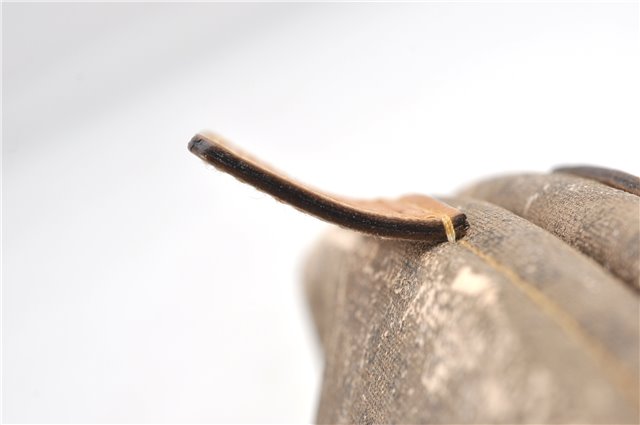 Authentic GUCCI Micro GG PVC Leather Clutch Hand Bag Purse Brown Junk 0987G