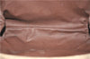 Authentic GUCCI Micro GG PVC Leather Clutch Hand Bag Purse Brown Junk 0987G