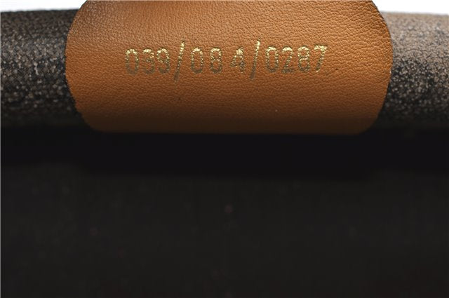 Authentic GUCCI Micro GG PVC Leather Clutch Hand Bag Purse Brown Junk 0987G