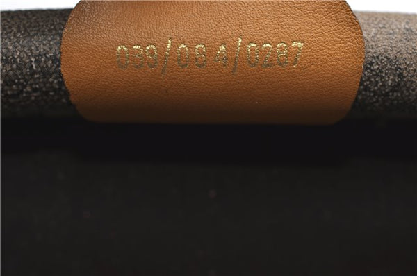 Authentic GUCCI Micro GG PVC Leather Clutch Hand Bag Purse Brown Junk 0987G