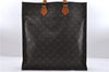 Authentic Louis Vuitton Monogram Sac Plat Hand Bag M51140 LV 0988D