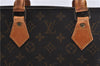 Authentic Louis Vuitton Monogram Sac Plat Hand Bag M51140 LV 0988D