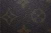 Authentic Louis Vuitton Monogram Sac Plat Hand Bag M51140 LV 0988D