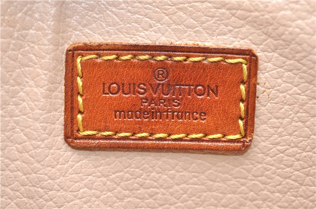 Authentic Louis Vuitton Monogram Sac Plat Hand Bag M51140 LV 0988D