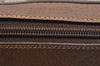 Authentic GUCCI Web Sherry Line Clutch Hand Bag Purse GG PVC Leather Brown 0988I