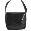 Authentic GUCCI Vintage Shoulder Bag Purse Leather Black 0992G