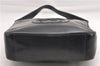 Authentic GUCCI Vintage Shoulder Bag Purse Leather Black 0992G
