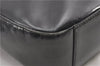 Authentic GUCCI Vintage Shoulder Bag Purse Leather Black 0992G