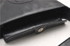 Authentic GUCCI Vintage Shoulder Bag Purse Leather Black 0992G