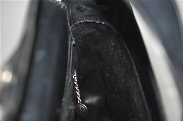 Authentic GUCCI Vintage Shoulder Bag Purse Leather Black 0992G