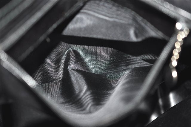 Authentic GUCCI Vintage Shoulder Bag Purse Leather Black 0992G