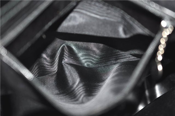 Authentic GUCCI Vintage Shoulder Bag Purse Leather Black 0992G