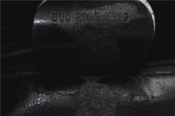 Authentic GUCCI Vintage Shoulder Bag Purse Leather Black 0992G