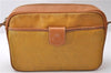 Authentic GUCCI Shoulder Cross Body Bag GG PVC Leather Yellow Brown 0993D