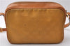 Authentic GUCCI Shoulder Cross Body Bag GG PVC Leather Yellow Brown 0993D