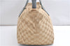 Authentic GUCCI Sherry Line Hand Tote Bag GG Canvas Leather 131230 Beige 0993G