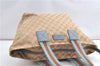 Authentic GUCCI Sherry Line Hand Tote Bag GG Canvas Leather 131230 Beige 0993G