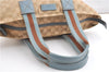 Authentic GUCCI Sherry Line Hand Tote Bag GG Canvas Leather 131230 Beige 0993G