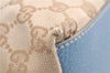 Authentic GUCCI Sherry Line Hand Tote Bag GG Canvas Leather 131230 Beige 0993G