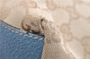 Authentic GUCCI Sherry Line Hand Tote Bag GG Canvas Leather 131230 Beige 0993G