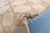 Authentic GUCCI Sherry Line Hand Tote Bag GG Canvas Leather 131230 Beige 0993G